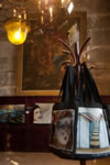 Two Of The Woven Tote Bags At The Exhibit